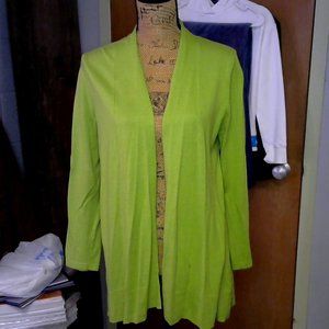 Susan Graver Green Cardigan